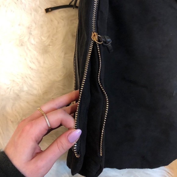 River Island Black Suede Bag - Picture 4 of 8